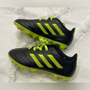 Adidas Kids Black and Yellow Soccer Cleats